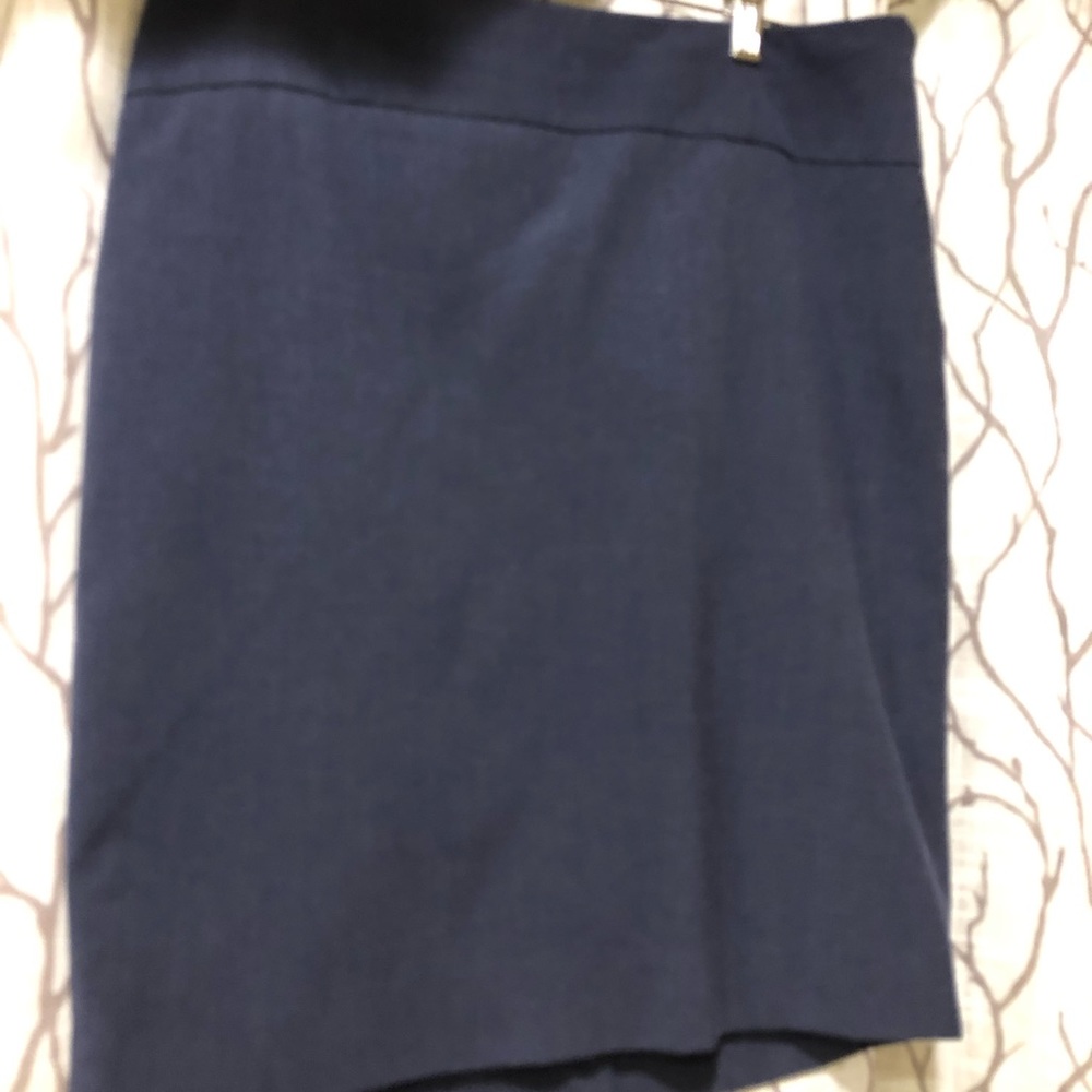 Blue pencil skirt
